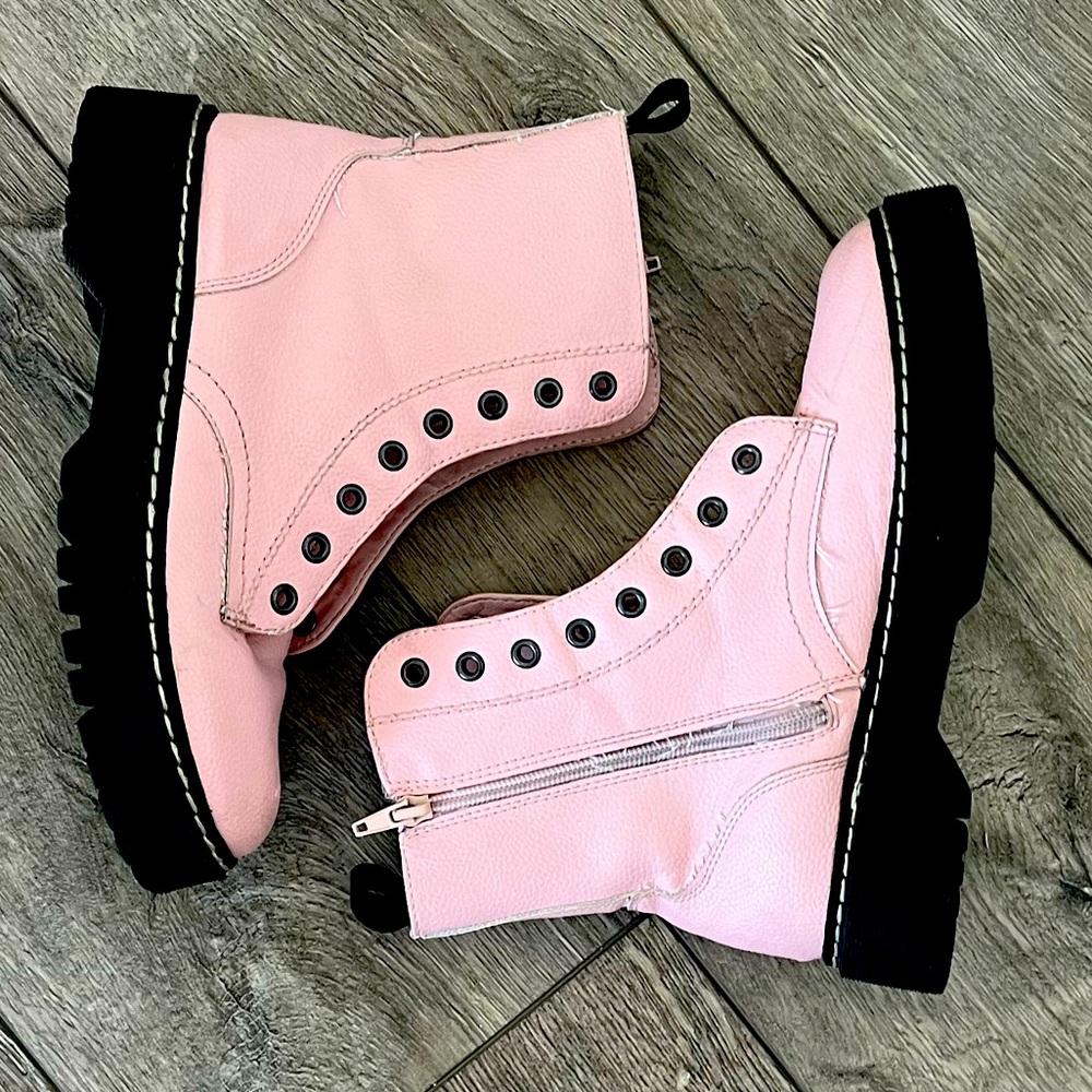 Mix No. 6 Hollin Combat Boot Light Pink